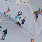 Fun Day Cotton Printed Duvet Cover Set | King | Blue