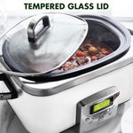 Elite 8-in-1 6l Slowcooker With Pfas-free Ceramic Non-stick Coating | Cream