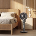 9" Pedestal Cooling Fan With Adjustable Speed And Mode | Grey
