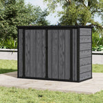 Garden Tool Bicycle Storage Shed Wood Grain Design