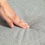 Linen Fabric Manual Reclining Chair With Padded Seat