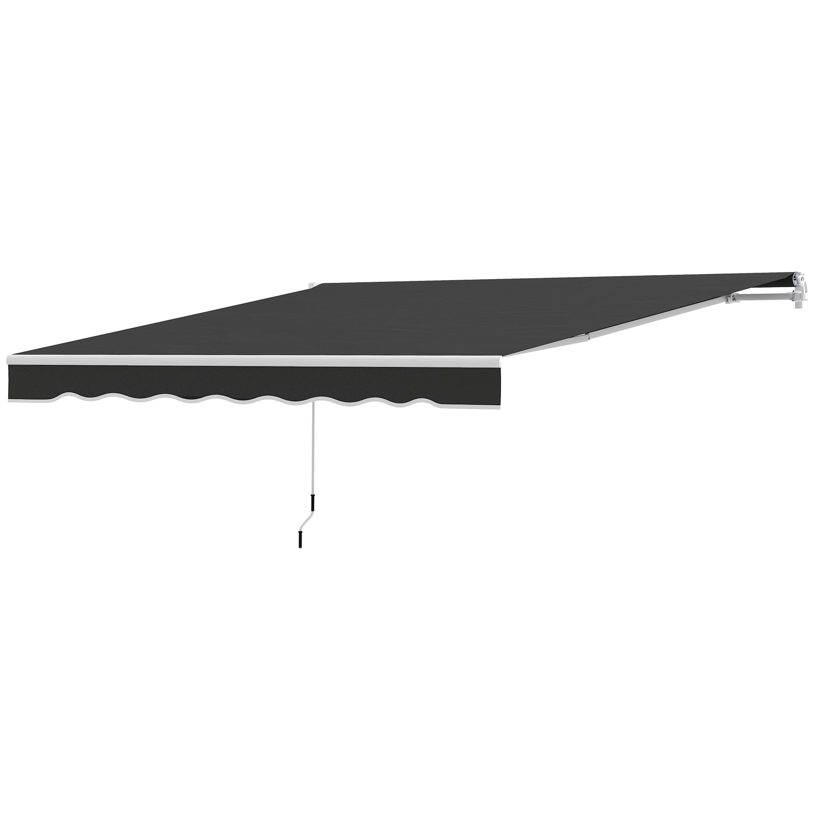2.5x2m Garden Patio Manual Awning | Black
