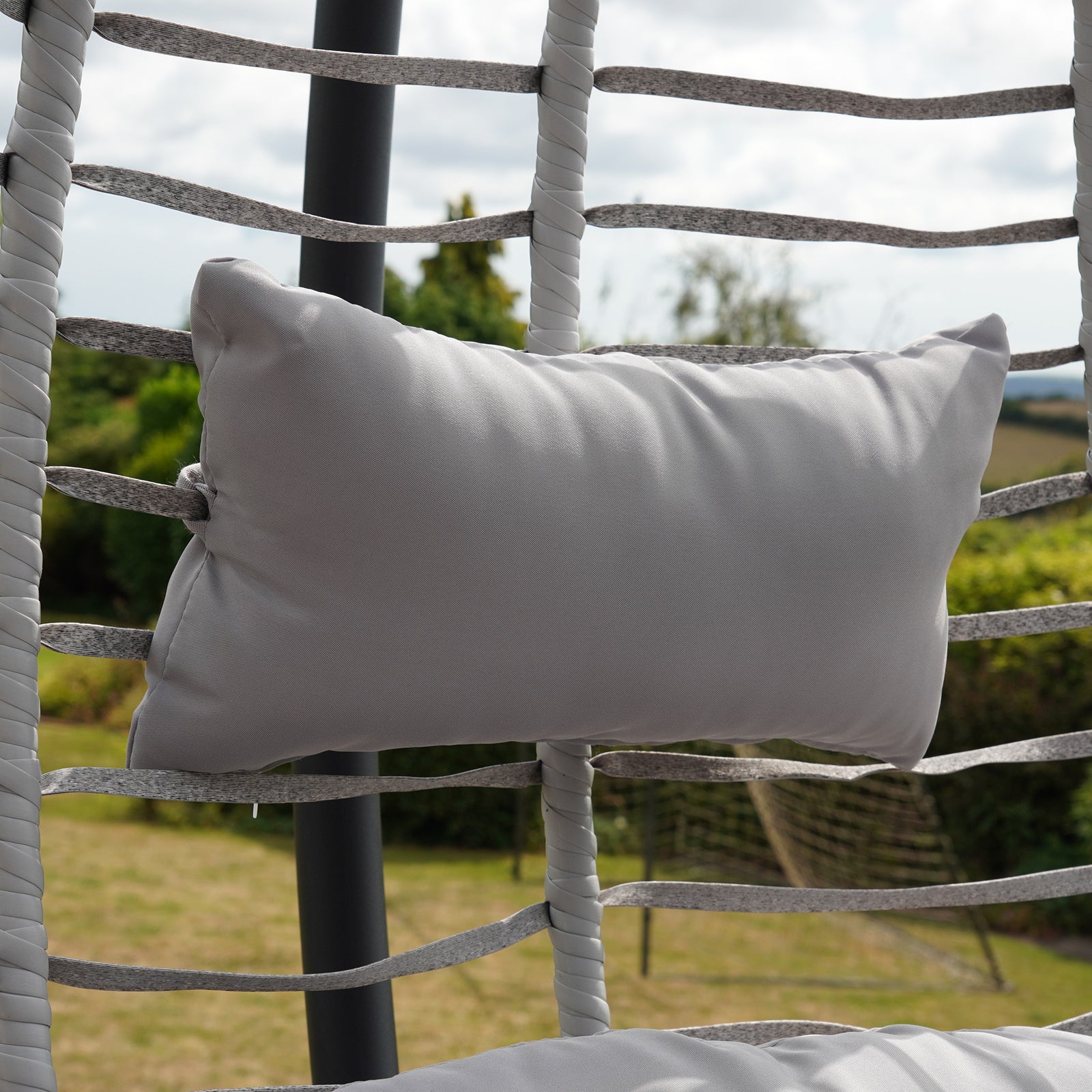 Wilton Hanging Swing Single Egg Pod Chair | One Size | Light Grey