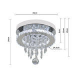 Modern Crystal Ceiling Light With Droplets