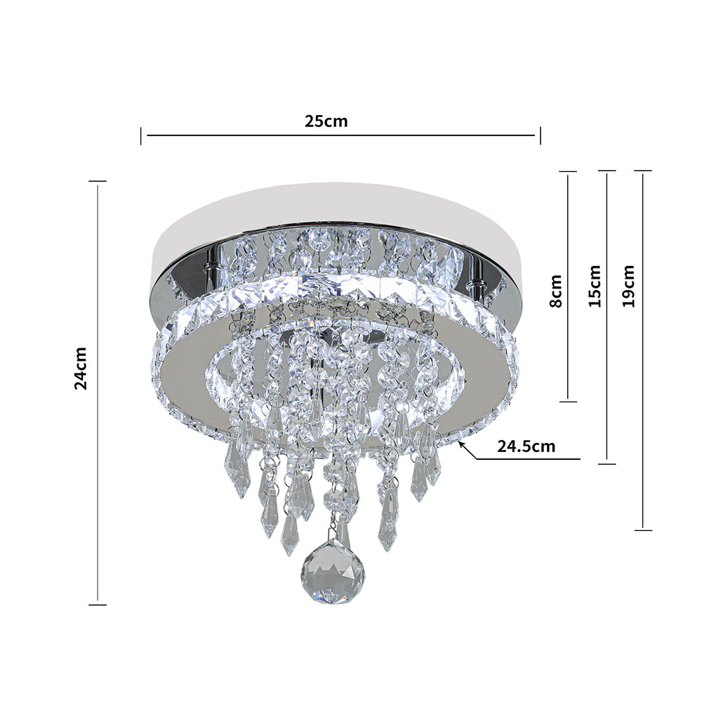 Modern Crystal Ceiling Light With Droplets