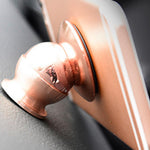 Heavy Duty 360 Degrees Rotation Universal Magnet Phone Holder, Rose Gold