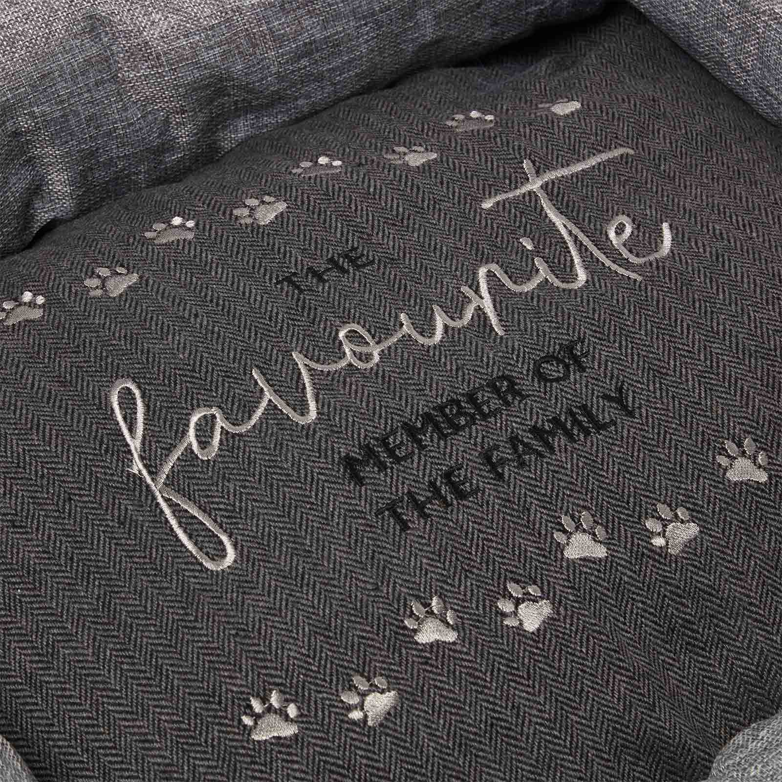 Woven Favourite Pet Bed | Large | Grey
