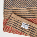 Multicolour Striped Jute Rug | 120cm x 180cm | Orange
