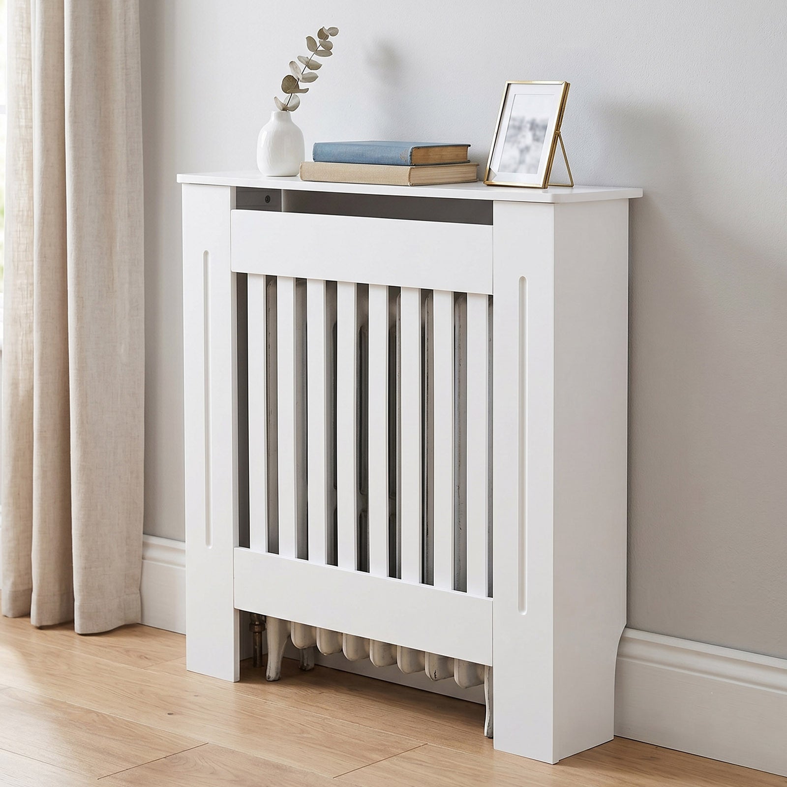 Modern Vertical Slat Radiator Cover | Small