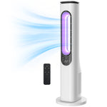 HOMCOM Bladeless Tower Fan, 35db Standing Cooling Fan With 50° Oscillating