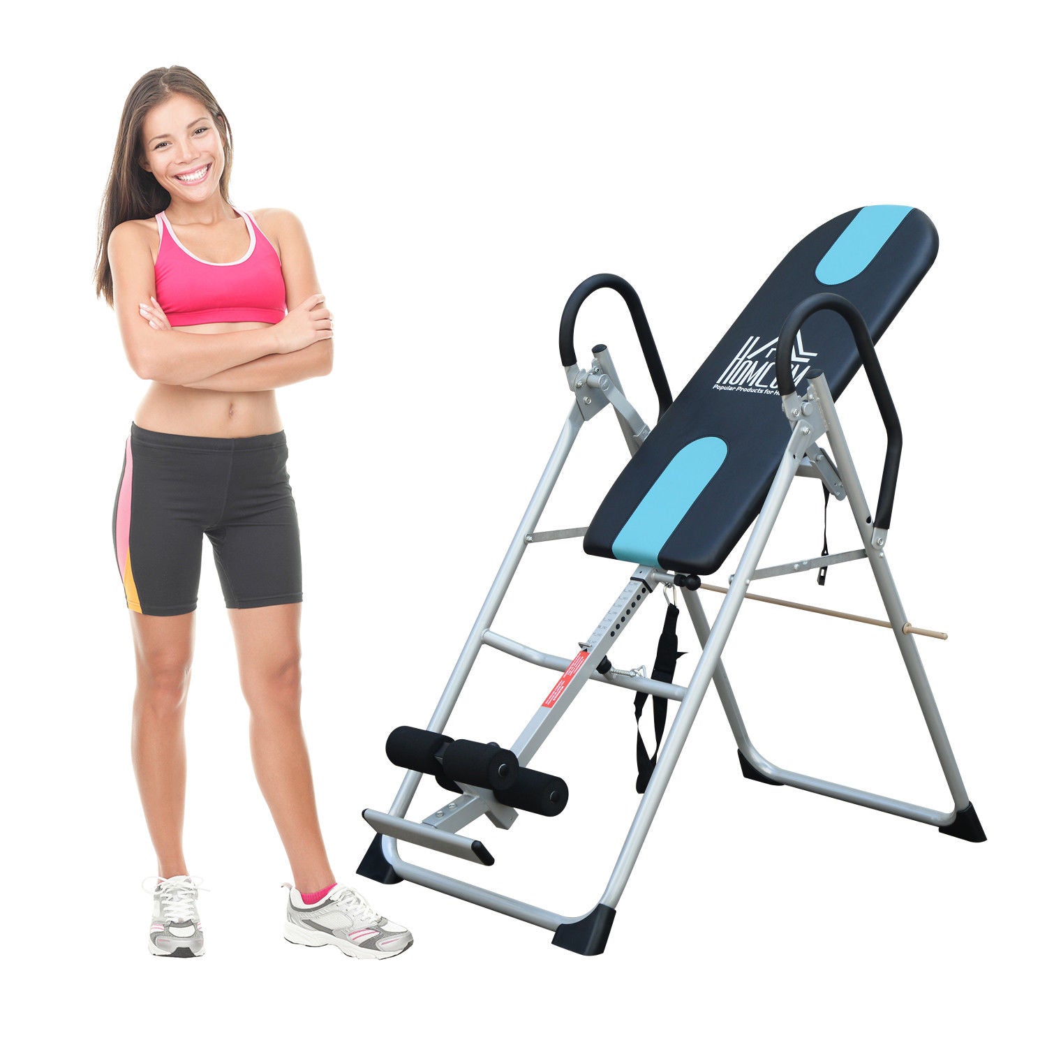 Gravity Inversion Table - Foldable Fitness Bench | Silver