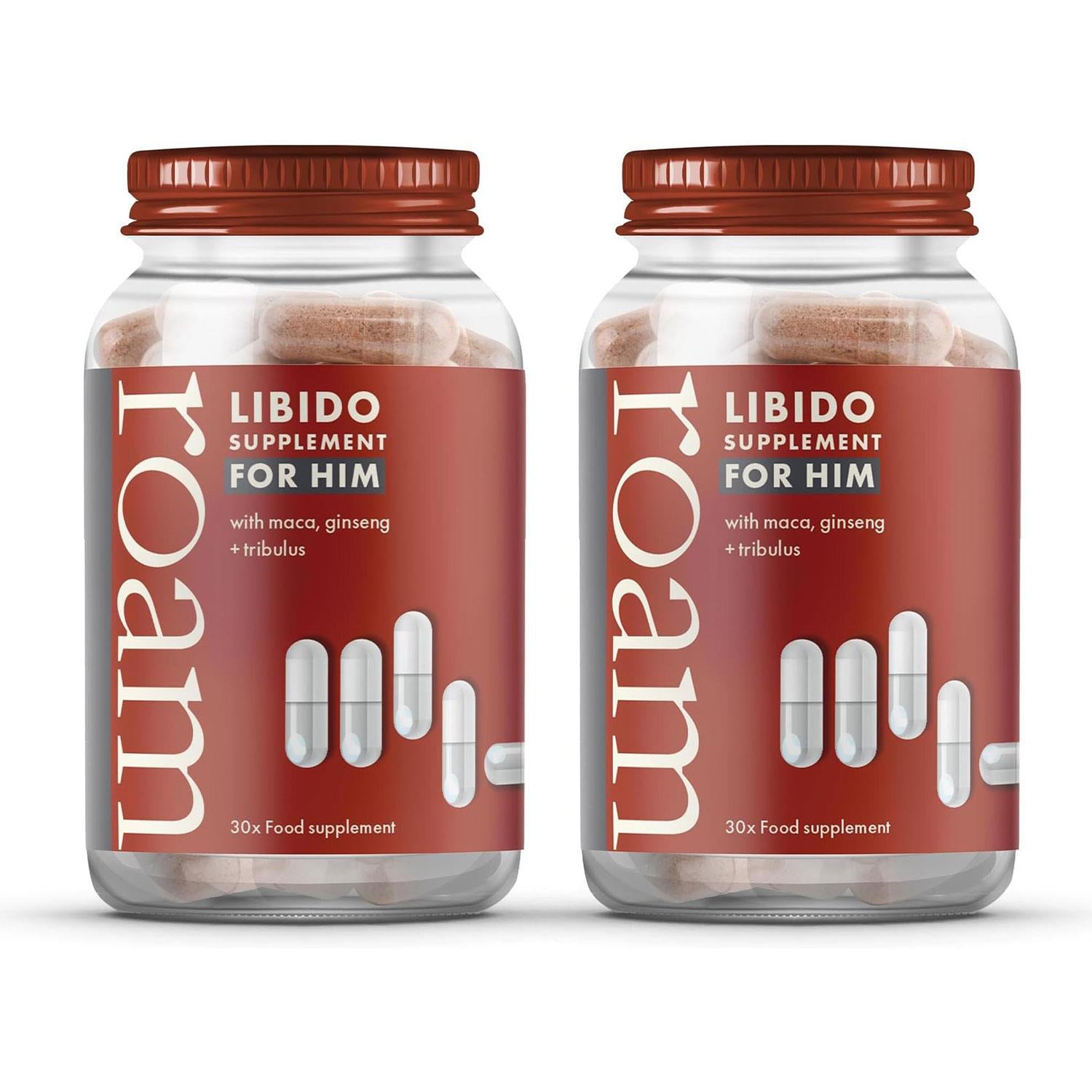 Roam Libido For Him Libm30 Performance Supplement Natural Vitality Boost | Set-of-2