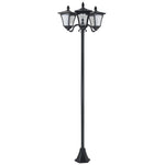 Outdoor Garden Solar Light With Base Bollard Lamp