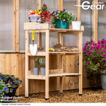 Garden_Gear Potting Bench With Galvanised Metal Work Top