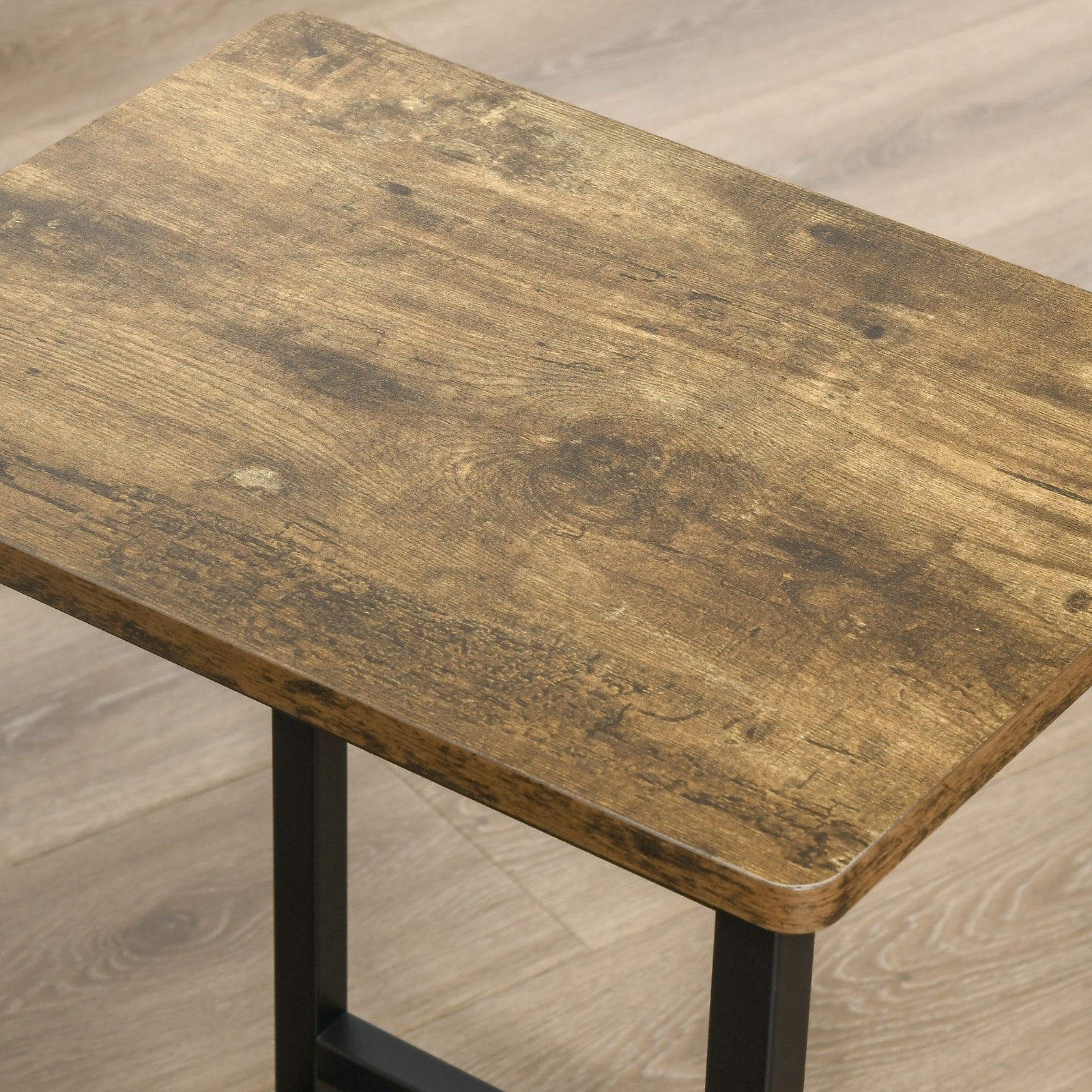 Industrial Bar Stools Kitchen Pub Rustic Brown