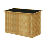 Outdoor Fir Wood Bicycle & Garden Shed – Sloped Asphalt Roof, Lockable Door, Natural Wood, Floor Included | Medium | Natural