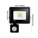 Led Floodlight With Motion Sensor – 180° Detection, Ip66 Waterproof, Adjustable Delay-off Time – Ideal For Outdoor Security Lighting (10w/30w) | Small