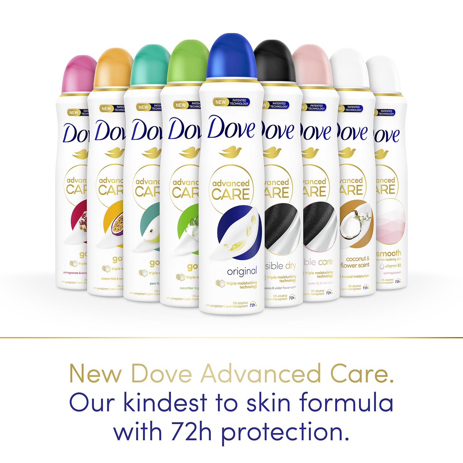 Anti-perspirant Advanced Care Original 72h Deodorant For Women, 3x 150ml | White