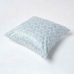 Geometric Jacquard Cushion Cover | 60cm x 60cm | Blue