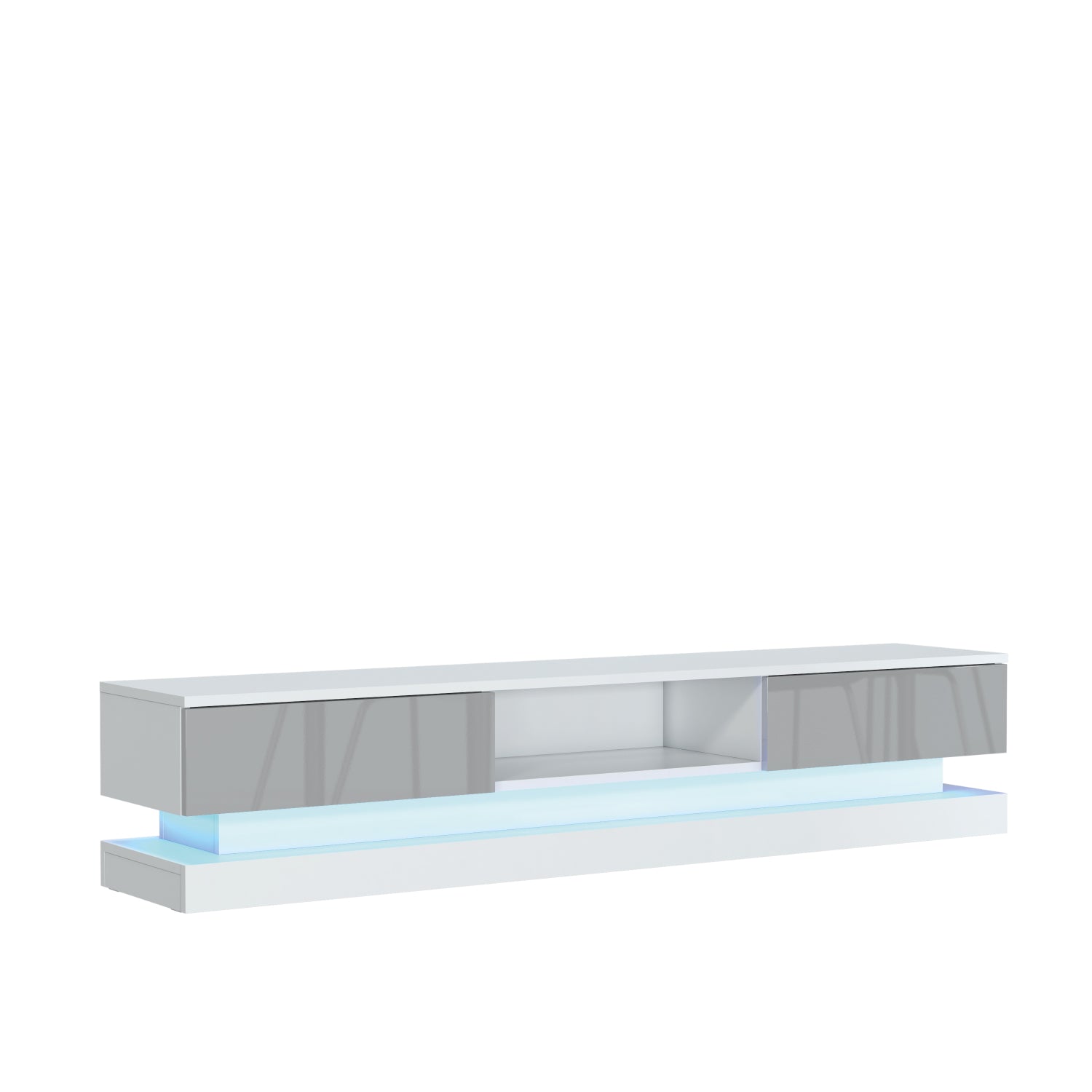 Bloom Tv Unit 180cm With Led Lights | Grey