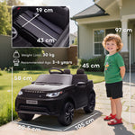 Land Rover Discovery Licensed 12v Kids Electric Car W/ Remote | Black