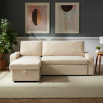 Coeburn Reversible Corner Sofabed With Storage | Cream