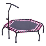 48in Bungee Cords Hexagonal Trampoline With Adjustable T-bar Handle