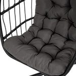 Hanging Chair With Stand And Cushion | Black