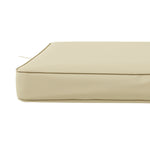 Set Of 4 Outdoor Seat Cushion With Ties, For Patio Furniture | Beige