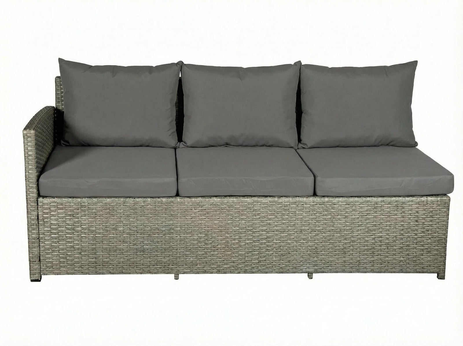 Stylish Knutsford 9 Seat Corner Rattan Dining Set For Outdoor Gatherings | One Size | Grey