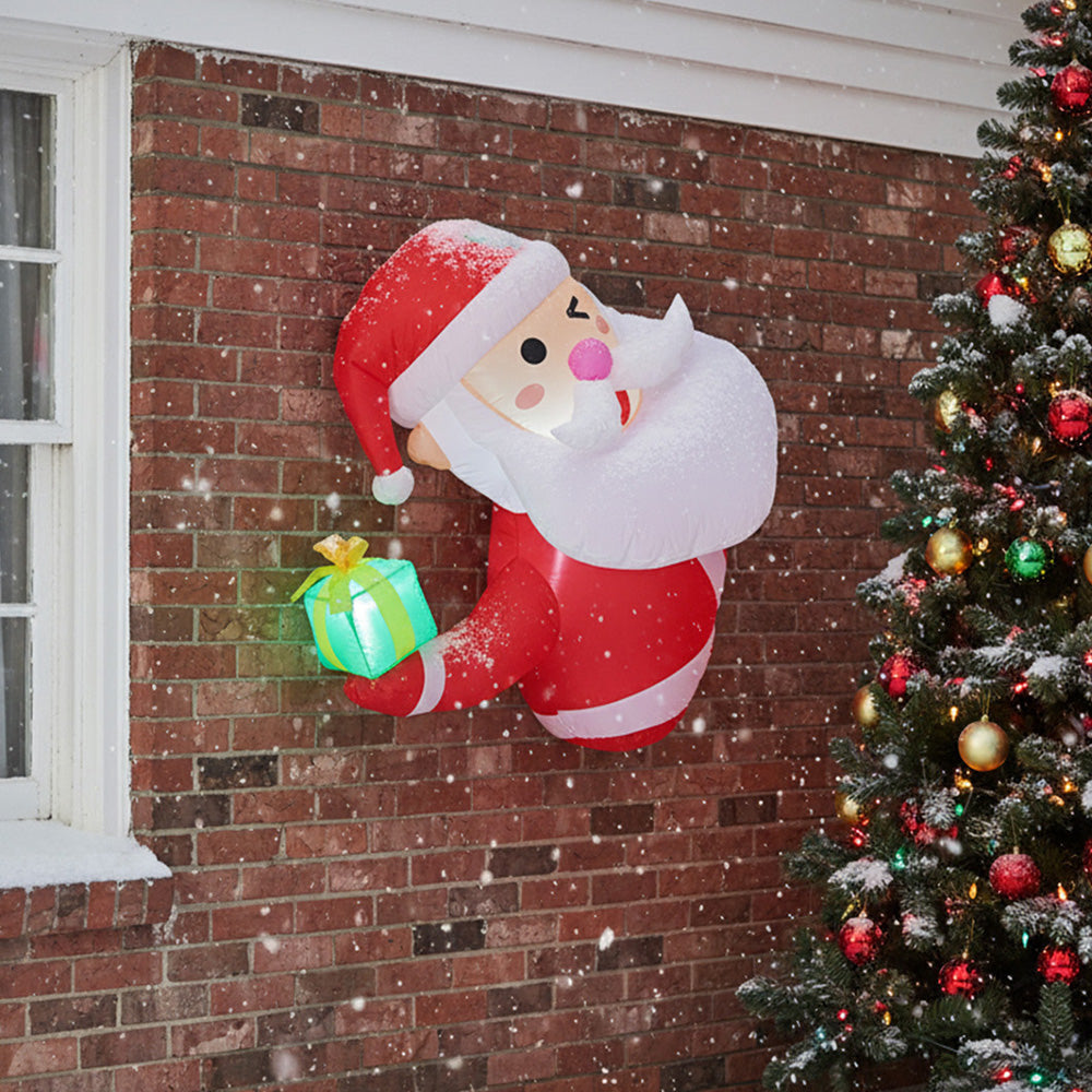 1m H Christmas Inflatable Outdoor Decorations With Led Lights