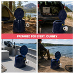 Hillington Portable Outdoor Toilet With Lid