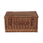 Classic Fitted Picnic Wicker Basket | 6-person | White