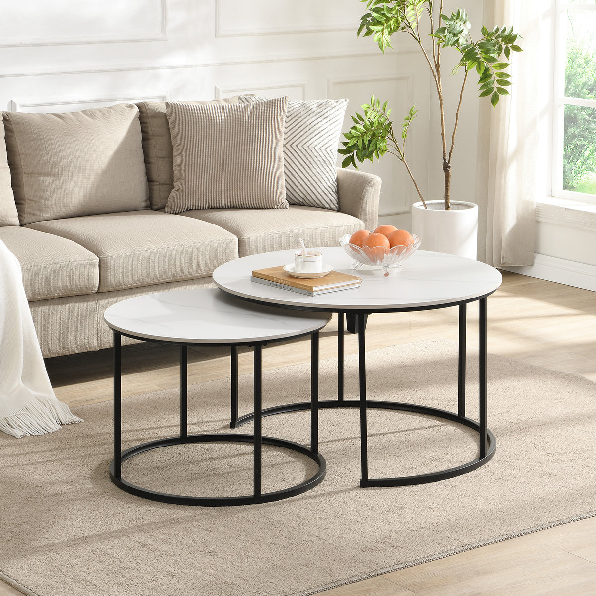 Circa Nesting Tables | Set of 2 | White