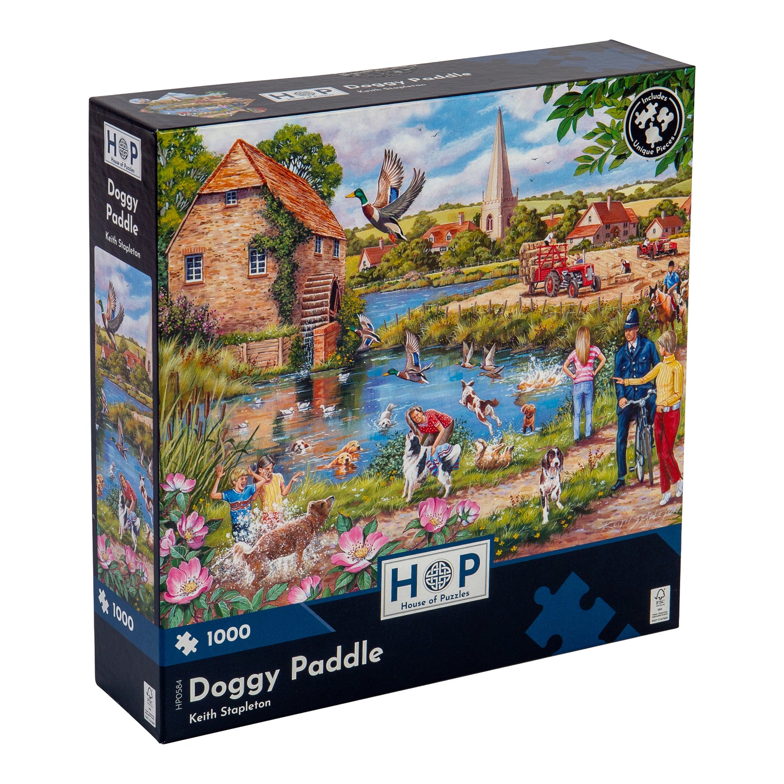 Doggy Paddle - 1000 Piece Jigsaw Puzzle For Adults