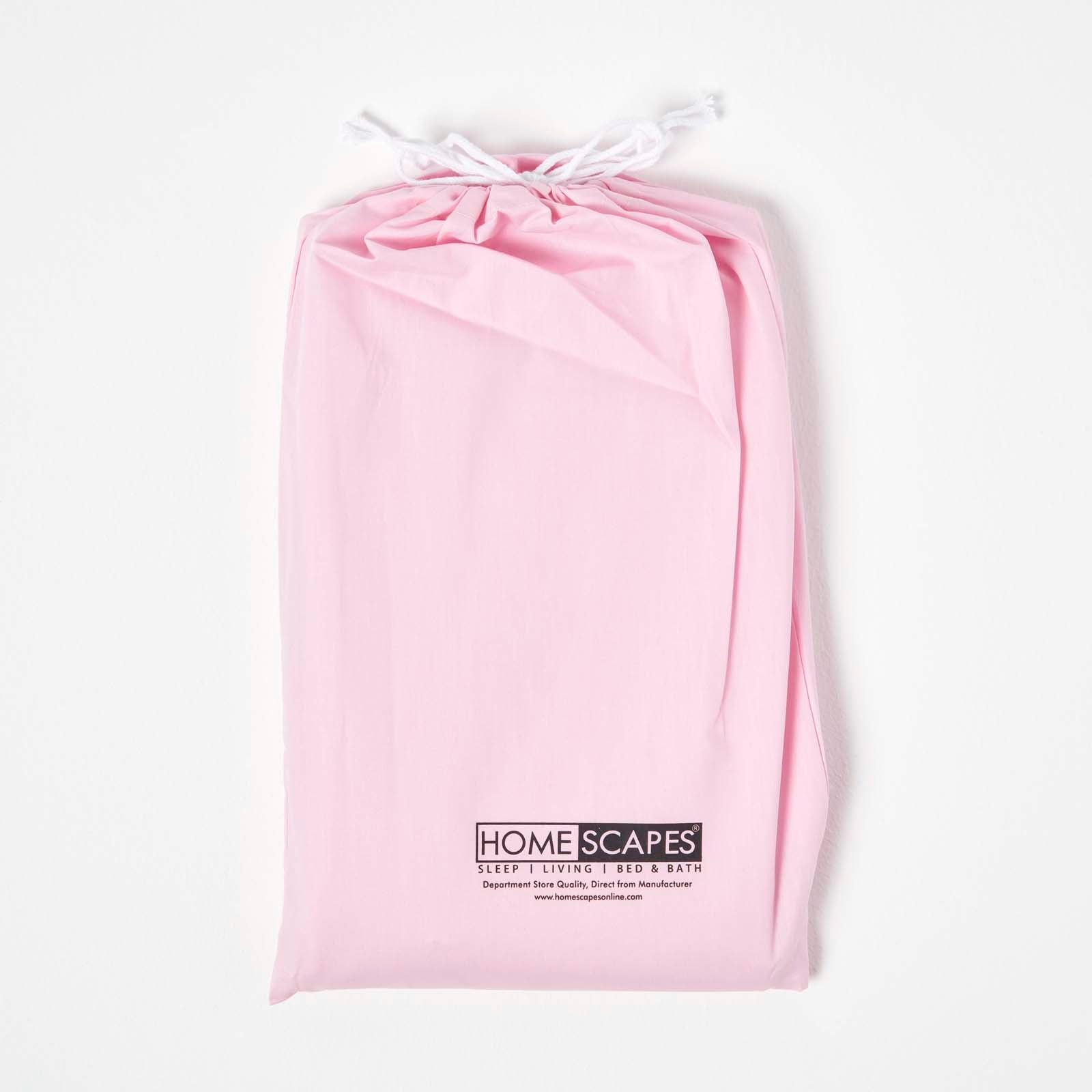 Cotton Cot Bed Duvet Cover Set 200 Thread Count | Cot Bed | Pink