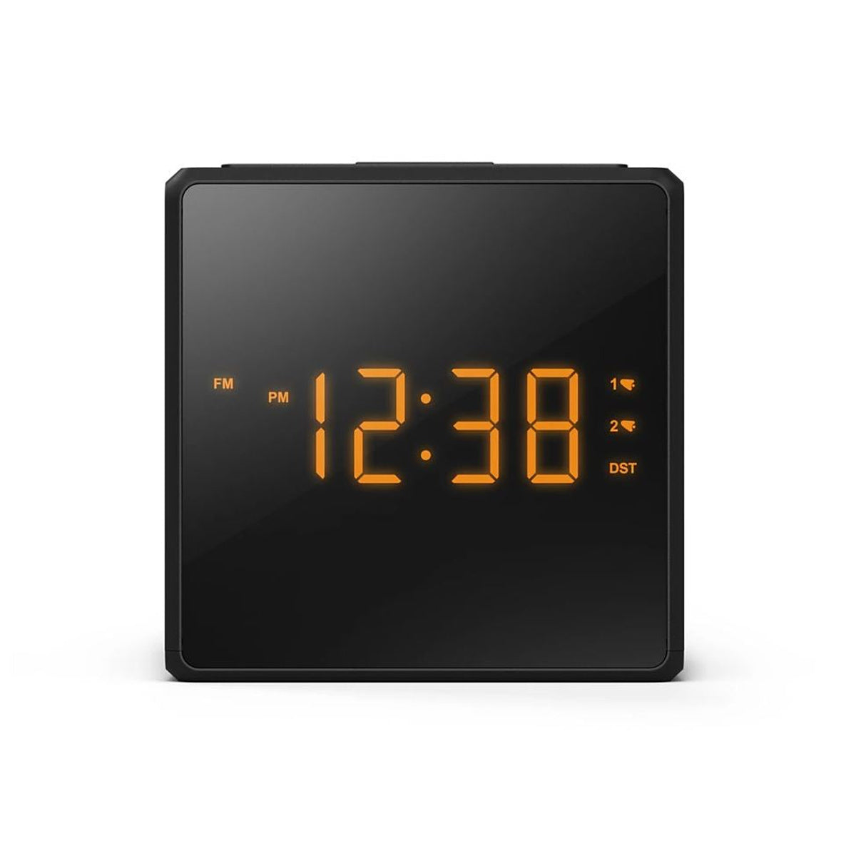 Tar4500 Dual Alarm Fm Clock Radio Usb-c Charging Port | Black