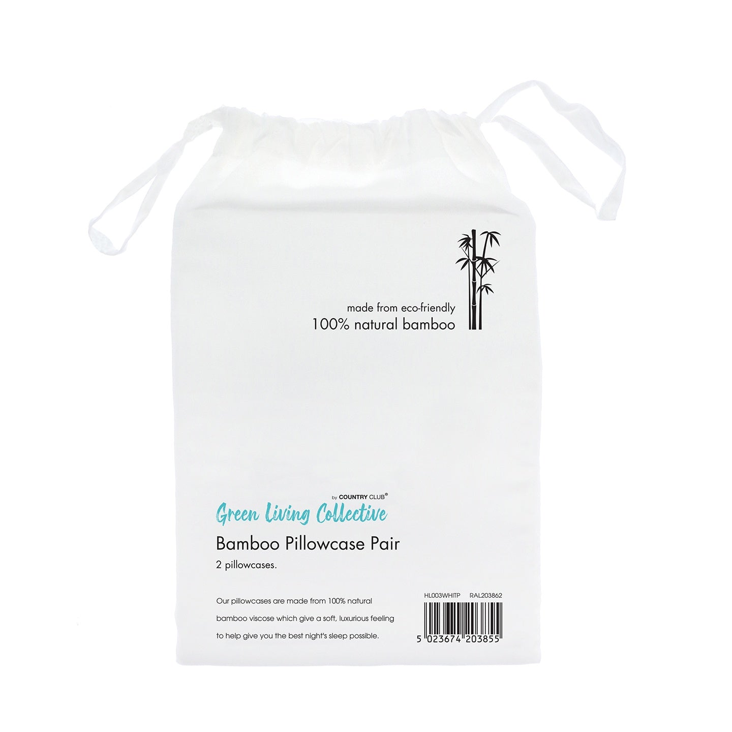 Bamboo Pillowcase (pack Of 2) | One Size | White