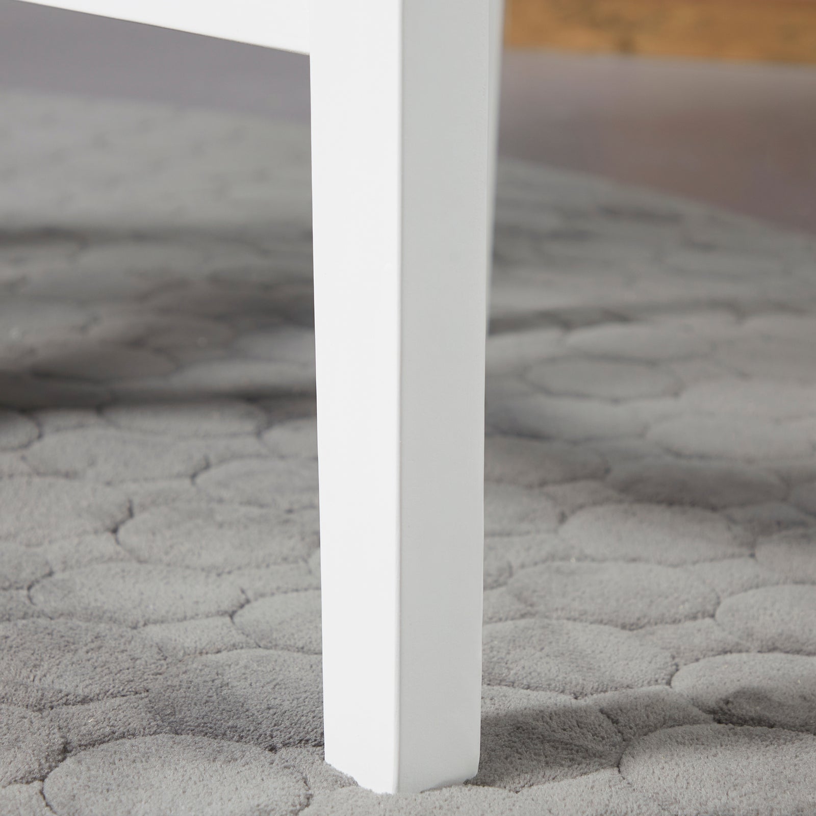 Wood Dining Chairs Set Of 2 W/ Cross Back | White