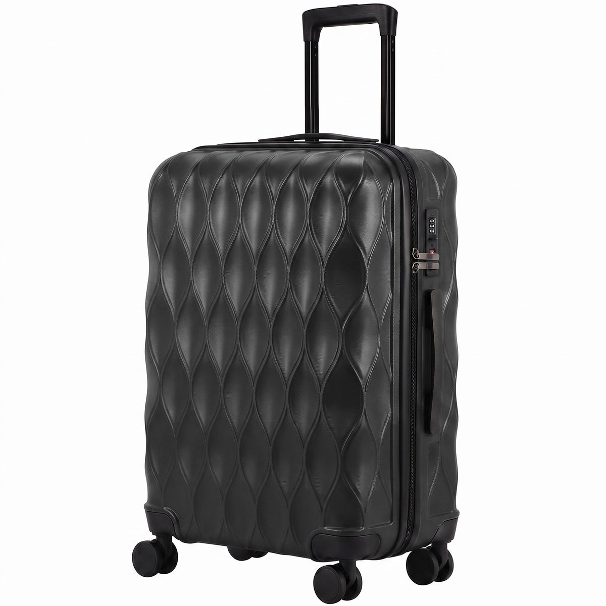 Suitcase, Hard Shell Carry On Luggage With Tsa Lock | 64l | Black