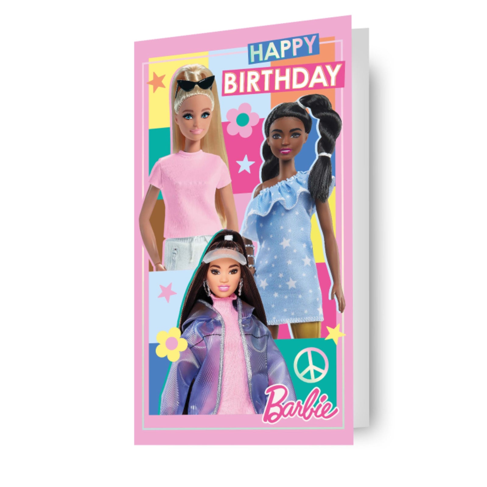 Barbie Sticker Birthday Card Official Product