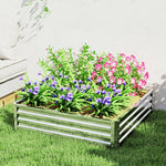 Raised Garden Bed Steel Planter Box | 432l | Silver