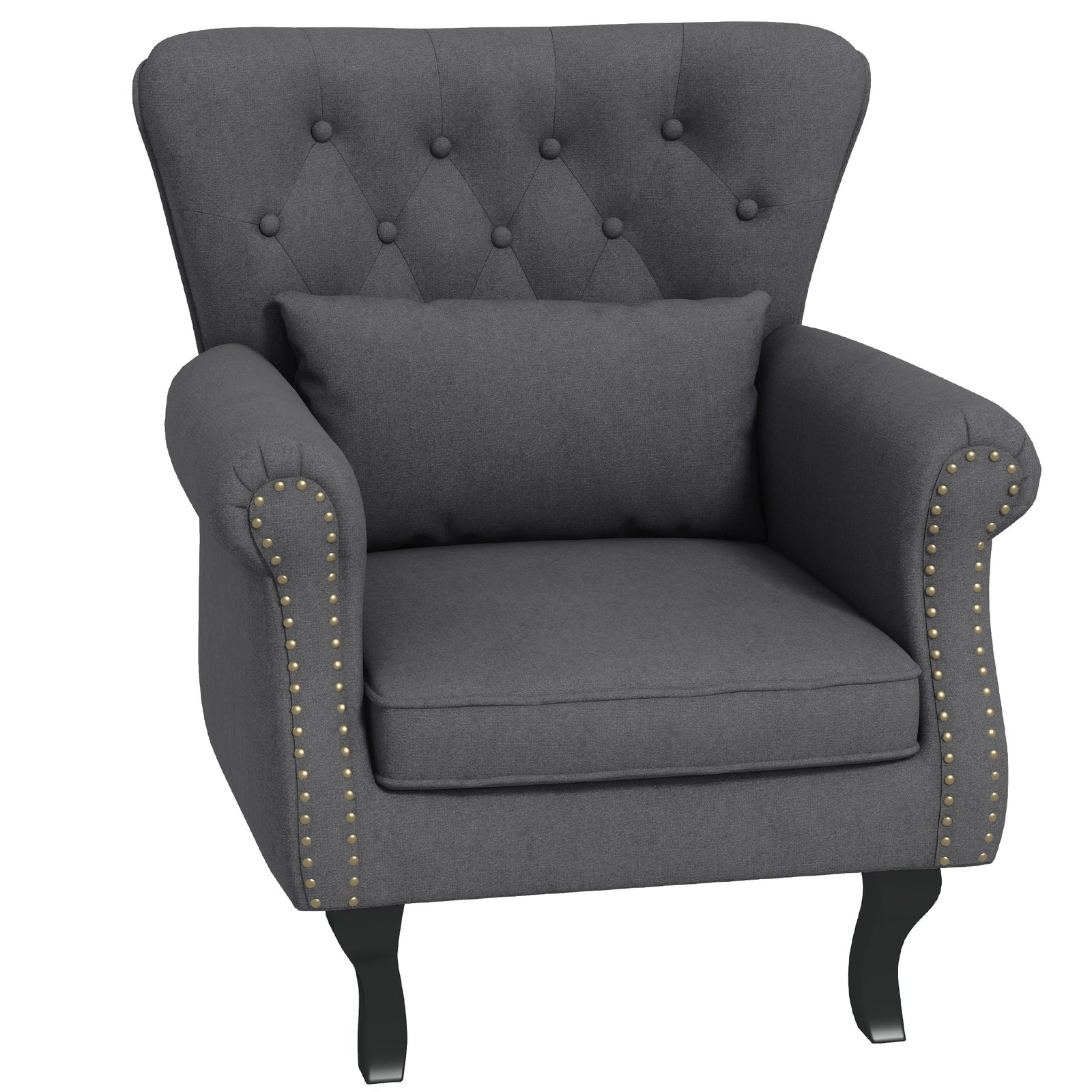 Wingback Armchair Chesterfield Style Accent Chair