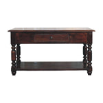 Artisan Furniture Solid Wood Turned Legs Cherry Console Table