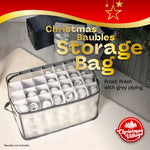 Christmas Ornament Storage Box With 112 Bauble Capacity | Grey