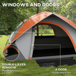 2 Man Camping Tent W/ Sewn-in Groundsheet, 3000mm Waterproof | Multi Colour