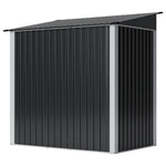 Breeins 6x4ft Lockable Metal Outdoor Storage Shed with Pent Roof, Double Hinge Doors & Air Vents, Weather-Resistant Garden Tool Storage House
