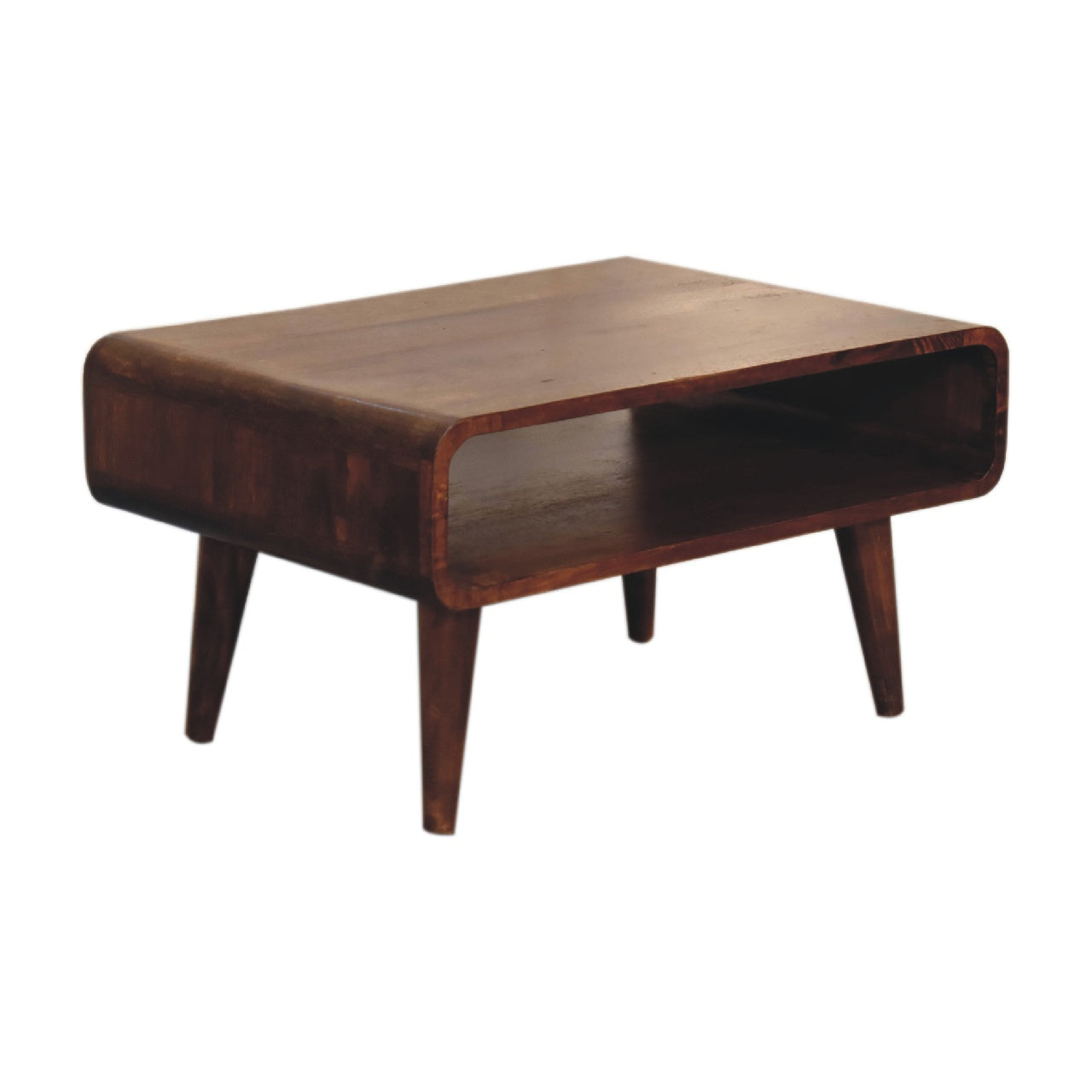 Solid Wood Open Chestnut Media Unit