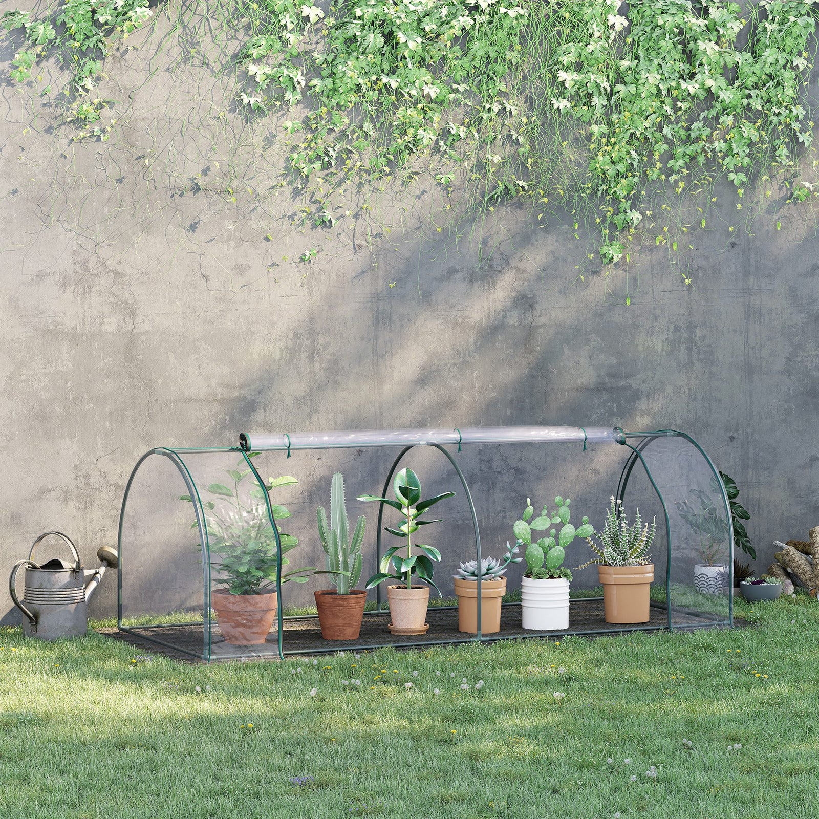 Transparent Pvc Tunnel Greenhouse 250x100x80cm
