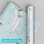 Christmas Wrapping Paper 2 Sheets & 2 Tags